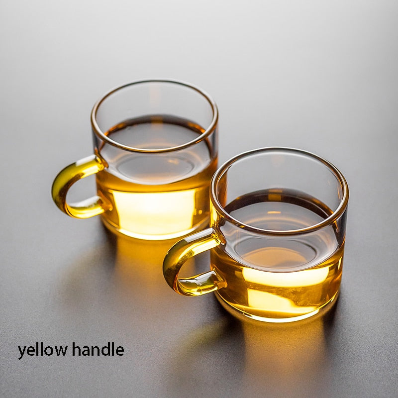 Heat-resistant glass tea set