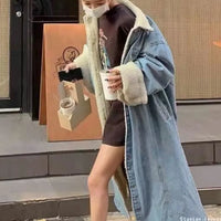 Padded Winter Warm Loose Denim Coat