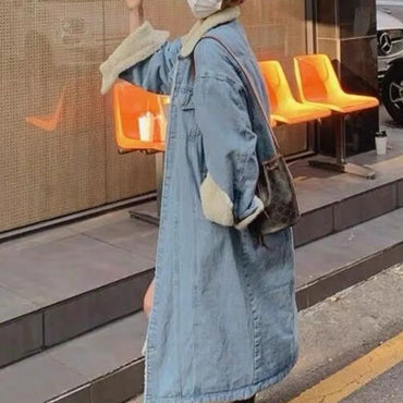 Padded Winter Warm Loose Denim Coat