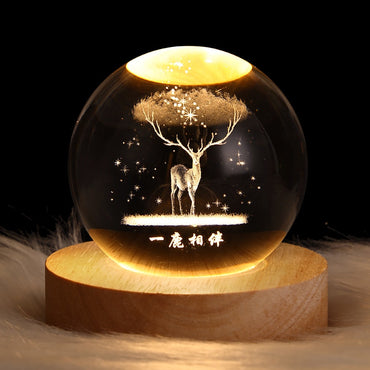 Glowing Galaxy Crystal Ball Night Lights