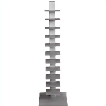 Spine Shape Tower Metal Bookcase