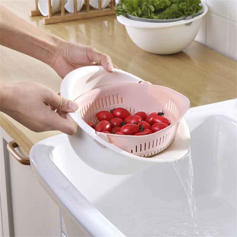 Multifunctional Double-Layer Colander