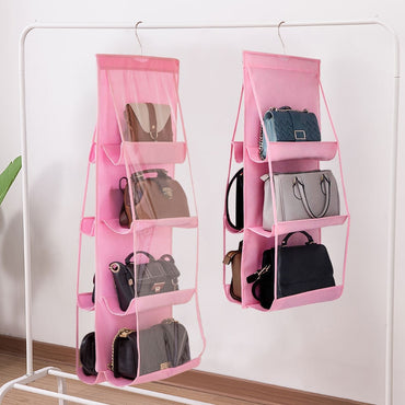 6 Pocket Hanging Handbag Organizer