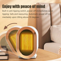Portable 1200W Electric Fan Heater - Rapid Heating for Home and Office