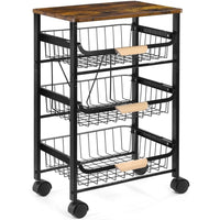 Rolling Utility Serving Cart