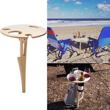 Foldable Outdoor Wine Holder