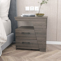 White Modern Nightstand Desk