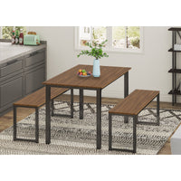 2 Benches 1 Table Dining Set