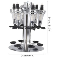 6 Bottle Rotating Liquor Dispenser