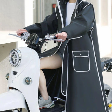 Rainstorm-Proof Full-Body Electric Bicycle Poncho