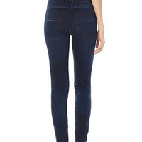 Faux Denim Elasticated Trousers