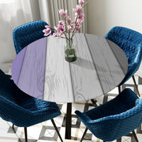 Vintage Wood Texture Round Table