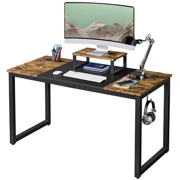 Industrial Computer Desk with Monitor Stand