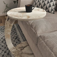 C Shaped Wooden Nesting Table