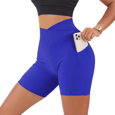 Crossover Workout Elastic Shorts