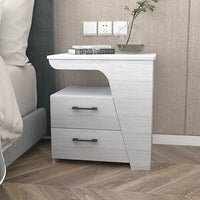 White Modern Nightstand Desk
