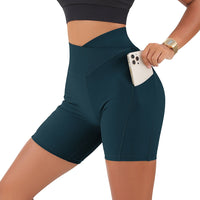 Crossover Workout Elastic Shorts