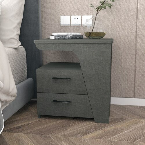 White Modern Nightstand Desk