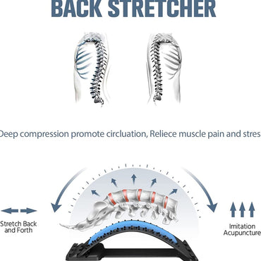 Adjustable Back Stretcher Magnetotherapy