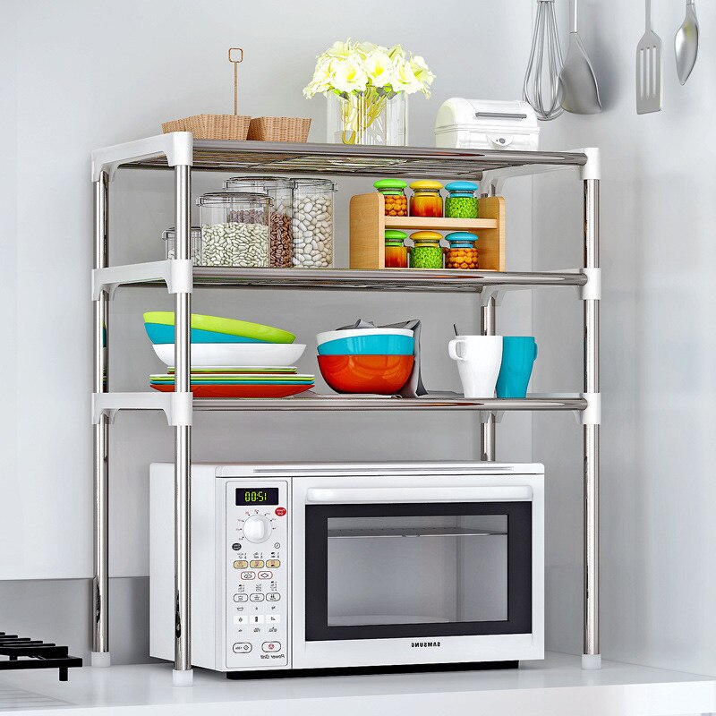 2-Layer Stainless Steel kitchen Storage Unit