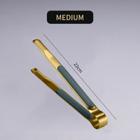 Gold Stainless Steel Serving Tongs