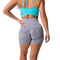 Camo Print Seamless Shorts