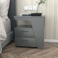 White Modern Nightstand Desk