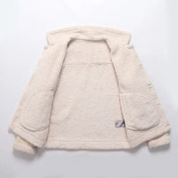 Winter Men's Leather Jacket Oversized Luxury Wool