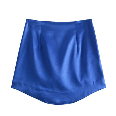 Slim Chic Satin Mini Skirt