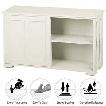 Sliding Door Sideboard Storage Cabinet