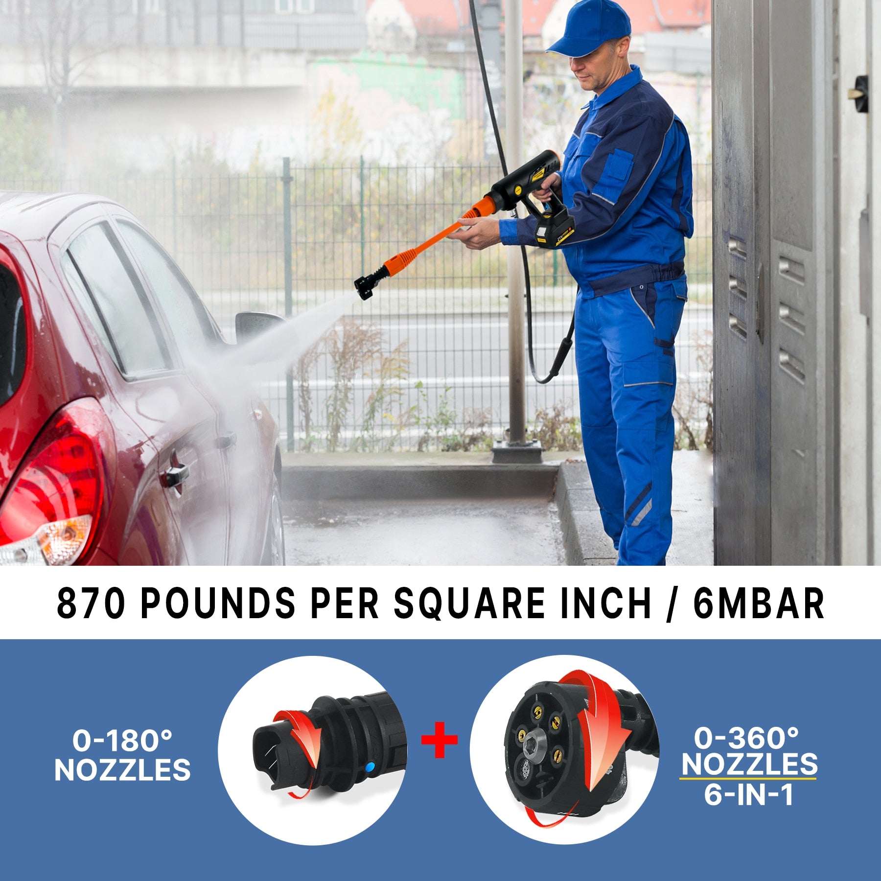 60bar Cordless High Pressure Washer