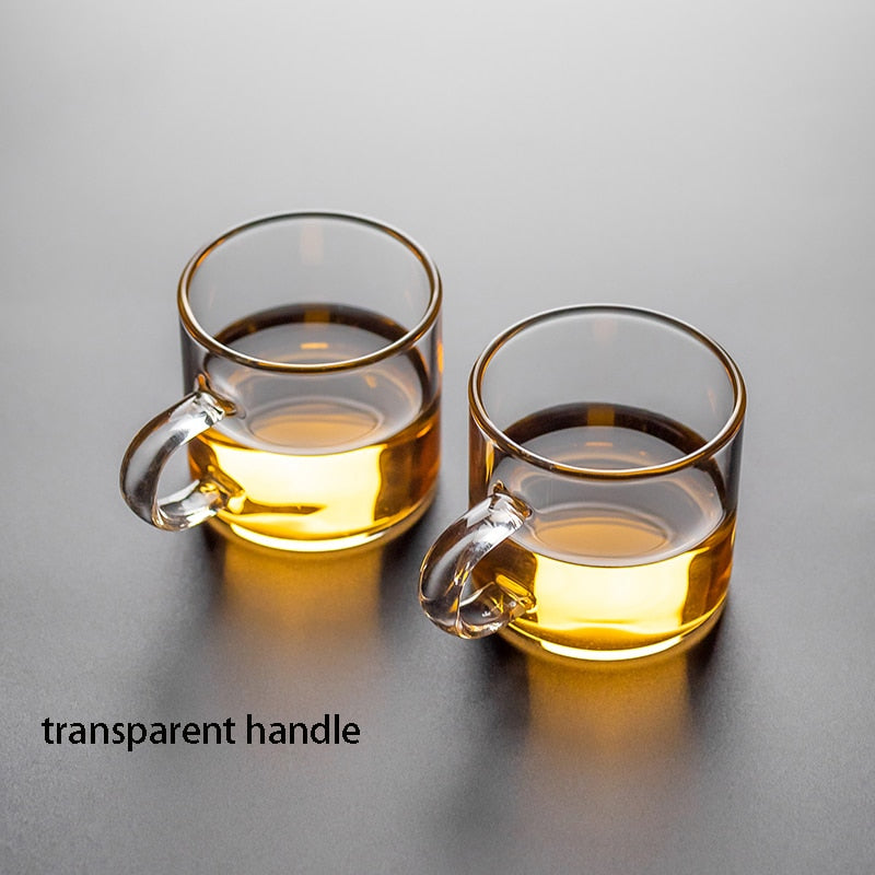 Heat-resistant glass tea set