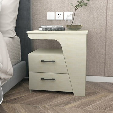 White Modern Nightstand Desk