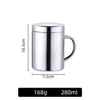 Luxury Double Wall Coffee Cup with Lid
