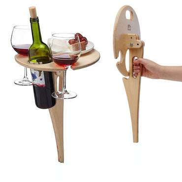 Foldable Outdoor Wine Holder