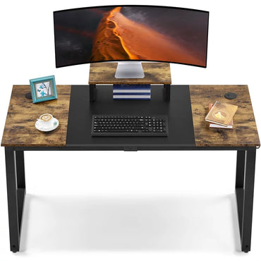 Industrial Computer Desk with Monitor Stand