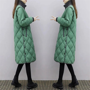 Winter Warm Long Turtleneck Parka Coat