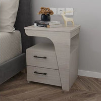 White Modern Nightstand Desk