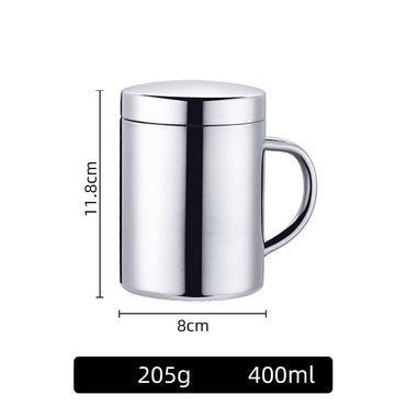 Luxury Double Wall Coffee Cup with Lid