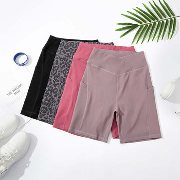 Crossover Workout Elastic Shorts