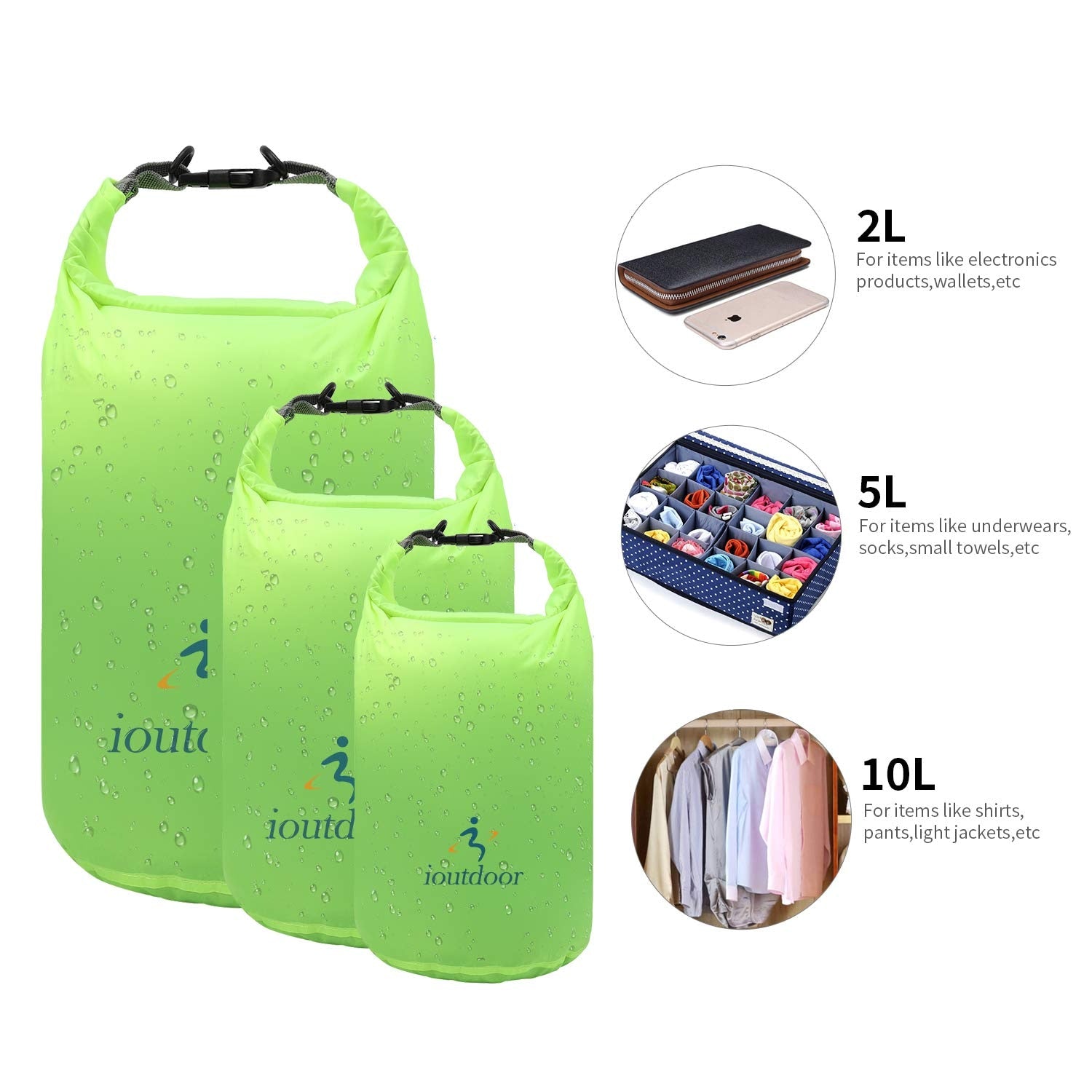 2L5L10L/20L40L70L Waterproof Dry Bag