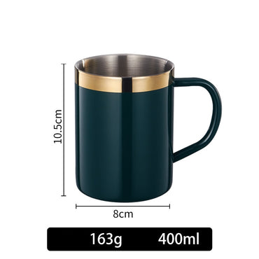 Luxury Double Wall Coffee Cup with Lid