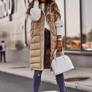 Elegant Sleeveless Winter Jacket