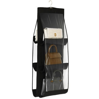 6 Pocket Hanging Handbag Organizer