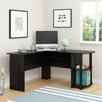 Dominic L Desk with Bookshelves