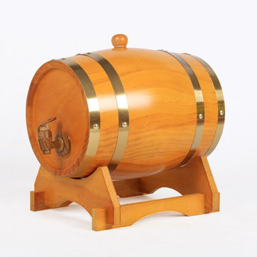 Oak Wood Barrel Decanter