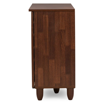 Solid OAK 3 Door Shoe Cabinet