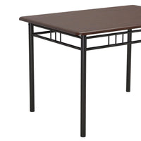 Traditional 5-Piece Wood Metal Dining Set