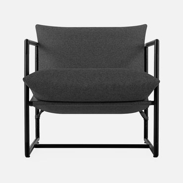 Metal Framed Sling Living Room Chair