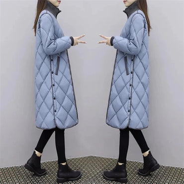 Winter Warm Long Turtleneck Parka Coat